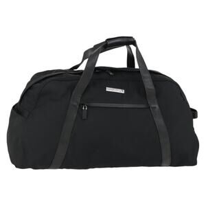 GUCCI Boston Bag Nylon Black Silver Auth bs31953